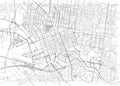 Streets of Melbourne, city map, Australia Royalty Free Stock Photo