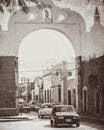 Streets of Merida, Mexico. Vintage. Old photo theme.