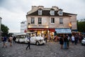 The streets of Montmarte near the Sacre-Coeur Royalty Free Stock Photo