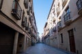 Streets in the morning of Logono in La Rioja, Spain. In spring 2021 Royalty Free Stock Photo