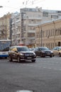 Streets of Moscow. Near metro Kursk Traffic Evening Autumn