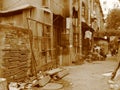 Streets of the old China,the Chinese people,