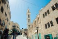 The streets of the old city of Bethlehem