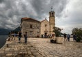 Streets of the old Croatian city of Dubrovnik. The beauty of the old streets. Croatia