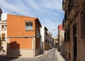 Streets in old european city. Alicante Royalty Free Stock Photo