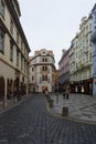 The streets of old Prague. Souvenir shop.