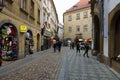 The streets of old Prague. Souvenir shop