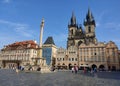 Through the streets of the old town of Prague, Czech Republic. Royalty Free Stock Photo