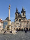 Through the streets of the old town of Prague, Czech Republic. Royalty Free Stock Photo