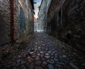 Streets of the old town of Tallinn. Estonia. Royalty Free Stock Photo