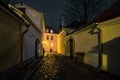 Streets of the old town of Tallinn. Estonia. Royalty Free Stock Photo