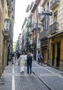 Streets of Pamplona Royalty Free Stock Photo