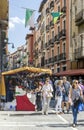 Streets of Pamplona Royalty Free Stock Photo