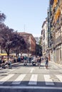 Streets of Pamplona Royalty Free Stock Photo