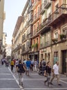 Streets of Pamplona Royalty Free Stock Photo