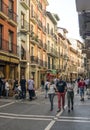 Streets of Pamplona Royalty Free Stock Photo