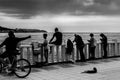 People And Streets Of Nostalgic Seaside Town - Turkey