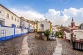 In the streets of the picturesque town of Obidos - Portugal Royalty Free Stock Photo
