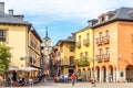 In the streets of Ponferrada in Spain Royalty Free Stock Photo