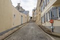 Streets in the Port-en-Bessin Royalty Free Stock Photo