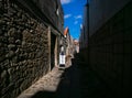 Streets from the port warehouse side of the old city of Porto. Portugal Royalty Free Stock Photo