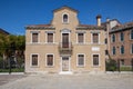 Streets of post Covid Venice with an empty abandoned house.