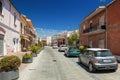 Streets of Pula city decorated with flags