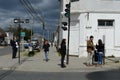 On the streets of Punta arenas Royalty Free Stock Photo