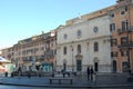 Streets of Rome. Christmas holidays in Italy.