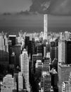 Streets and roofs of Manhattan Royalty Free Stock Photo