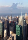 Streets and roofs of Manhattan Royalty Free Stock Photo