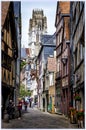 The streets of Rouen, Normandy, France