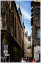 The streets of Rouen, Normandy, France Royalty Free Stock Photo