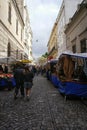 The streets of San Telmo in Buenos Aires