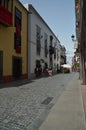 Streets Of Santa Cruz De La Palma Decorated For The Descent Of The Virgin Festivity That Is Celebrated Every Five Years. Travel, Royalty Free Stock Photo