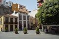 Streets Of Santa Cruz De La Palma Decorated For The Descent Of The Virgin Festivity That Is Celebrated Every Five Years. Travel, Royalty Free Stock Photo