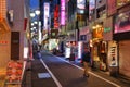 Streets of Shinjuku, Tokyo Royalty Free Stock Photo