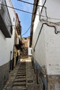 Streets of the small spanish own Morella. Royalty Free Stock Photo