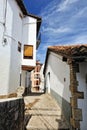 Streets of the small spanish town Morella. Royalty Free Stock Photo