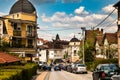 Streets of small tourist town and SPA center