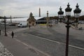 streets and square (place de la concorde) in paris (france)