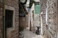 Streets of Stari Grad, Hvar island, Dalmatia, Croatia Royalty Free Stock Photo