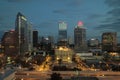 Tampa Florida night-photo skyline street view