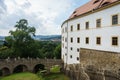 Streets of Tetschen Castle. Royalty Free Stock Photo