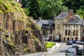 The streets of the town Fougeres from the citadel wall Royalty Free Stock Photo