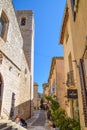 Street in Saint Paul De Vence, South of France Royalty Free Stock Photo