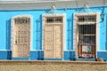 Streets of Trinidad, Cuba, with colorful colonial houses Royalty Free Stock Photo