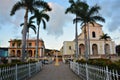 Streets of Trinidad, Cuba, with colorful colonial houses Royalty Free Stock Photo