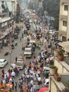 Streets of valsad with a sikh community event Royalty Free Stock Photo