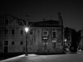 The streets of Venice Long exposure By Night Royalty Free Stock Photo